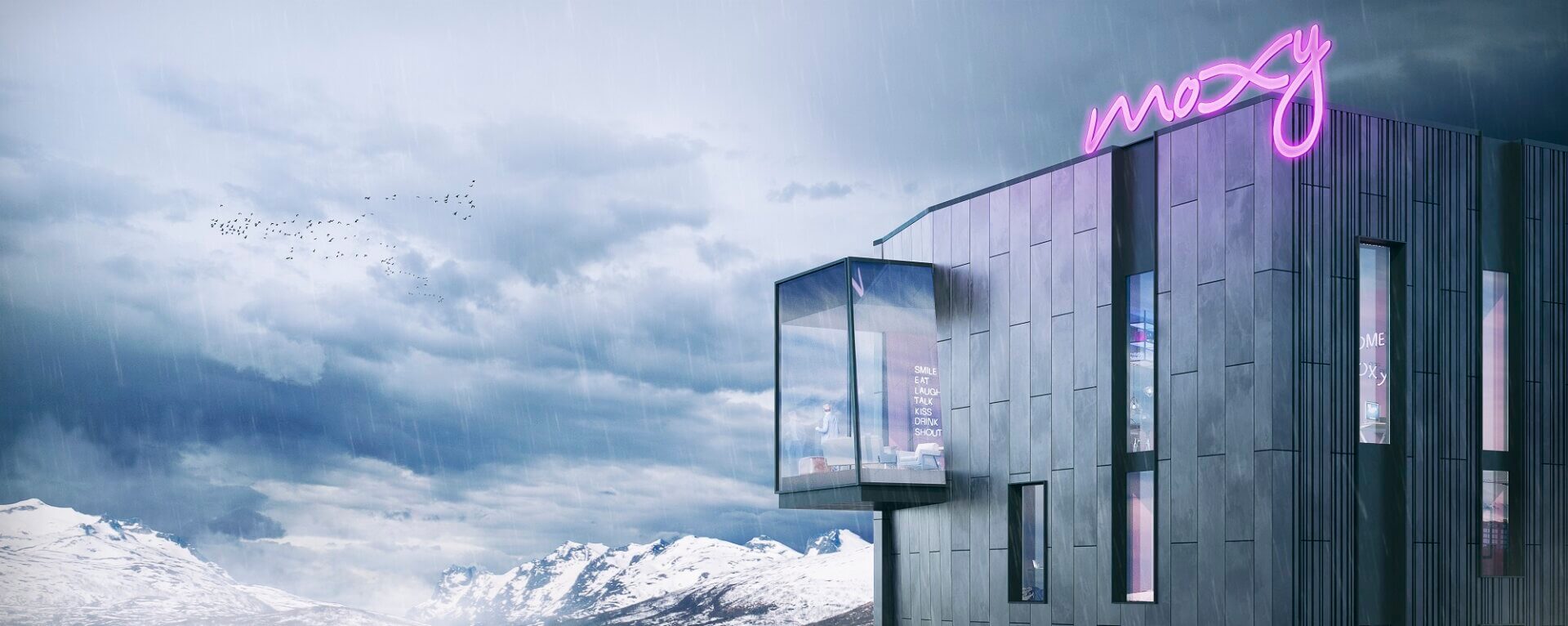 Moxy Hotel Tromsø - Illustration by 3D Estate